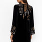 Johnny Was Jenai Kimono Relaxed Sleeve Dress-Black