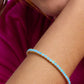 Melinda Maria “Not Your Basic” Tennis Bracelet-Gold/Blue Opal
