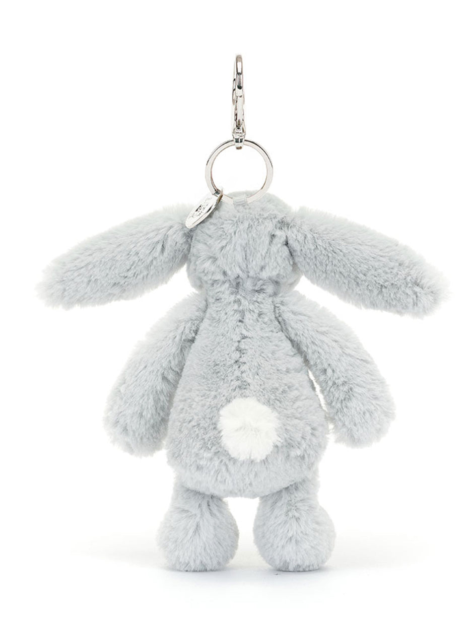 Jellycat Bashful Silver Bunny Bag Charm