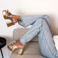Dolce Vita "Blare" Heels-Platinum Fabric