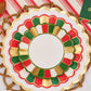 Sophistiplate “Joyful Christmas” Scalloped Salad Plate
