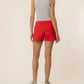 Kut from the Kloth "Jane" High Rise Porkchop Pocket Short-Tomato