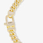 Melinda Maria “Julian Triple Diamond” Cuban Chain Necklace Gold/White