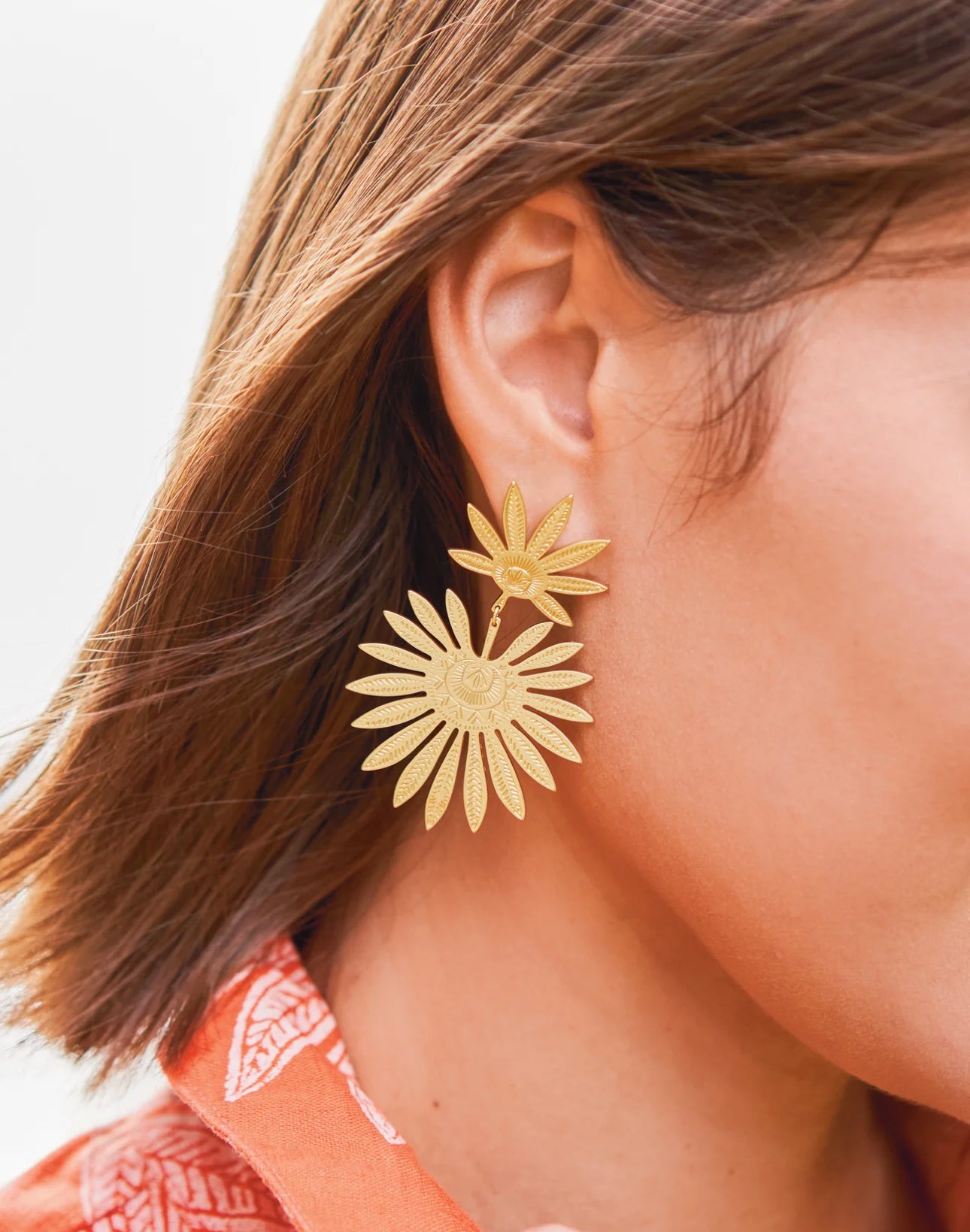 Spartina 449 Palmetto Earrings-Gold