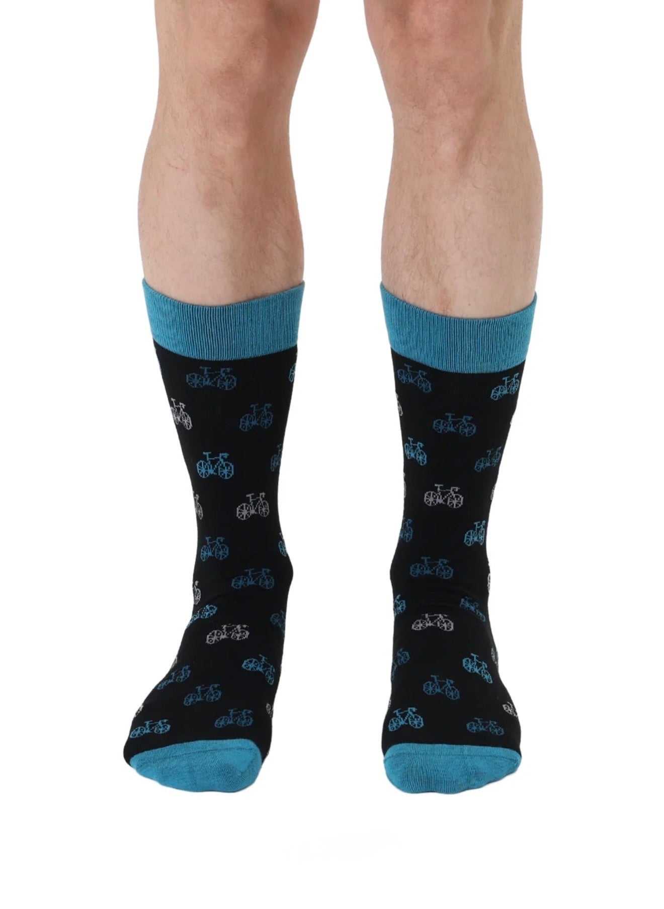 Living Royal Men's Bamboo Crew Socks-Bike