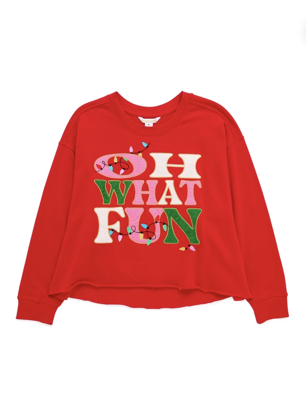 Shiraleah "Oh What Fun" Lounge Sweatshirt-Red