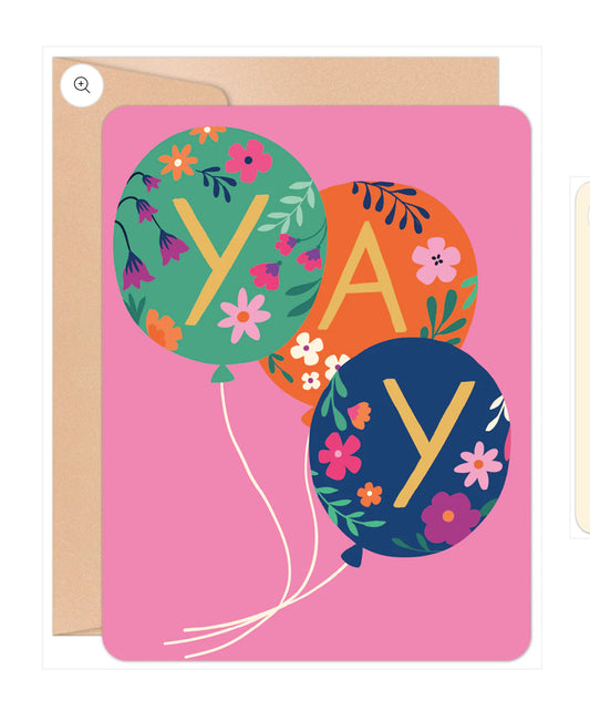 Willow & Ivy Card- "YAY"