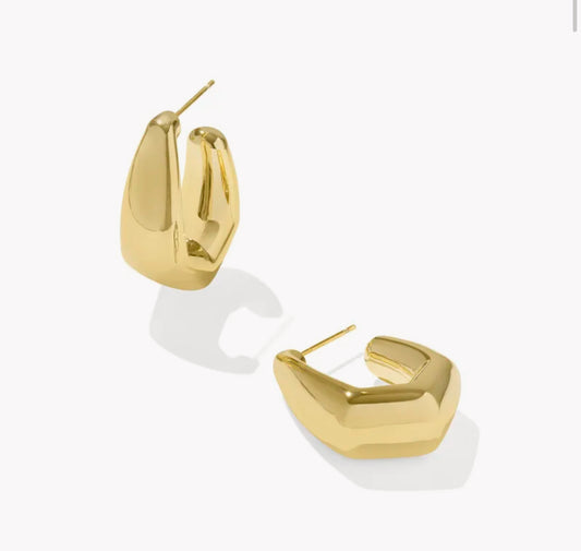 Kendra Scott Kaia Small Hoop Earring-Gold