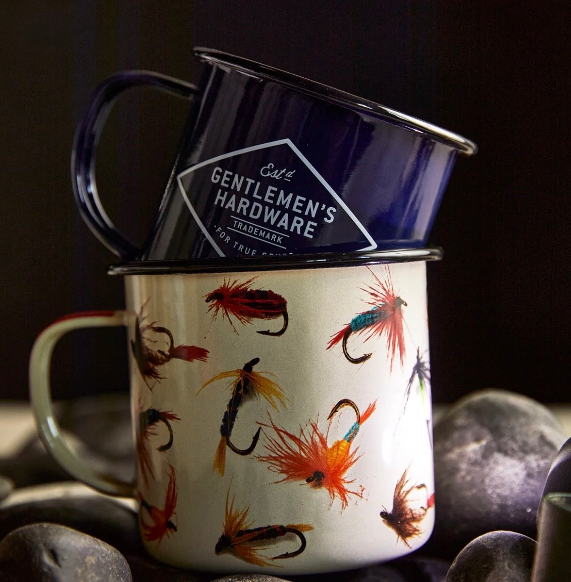 Gentlemen's Hardware Enamel Mug - Fly Fishing