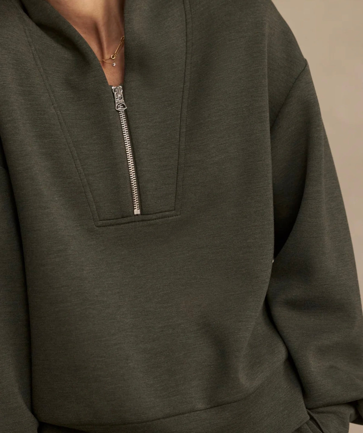 Varley “Davidson” Sweat-Olive Marl