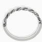 Brighton Interlock Twist Hinged Bangle-Silver