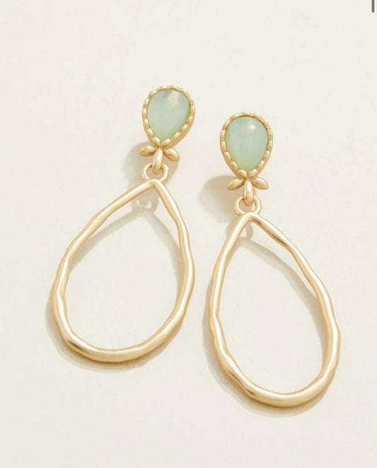 Spartina 449 Nara Teardrop Earrings-Seafoam