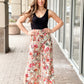 Elan Elastic Waist Pant-Floral