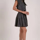Elan Sleeveless Collared Dress-Grey
