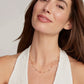 Kendra Scott Sierra Star Crystal Strand Necklace-Gold Red White Blue Mix