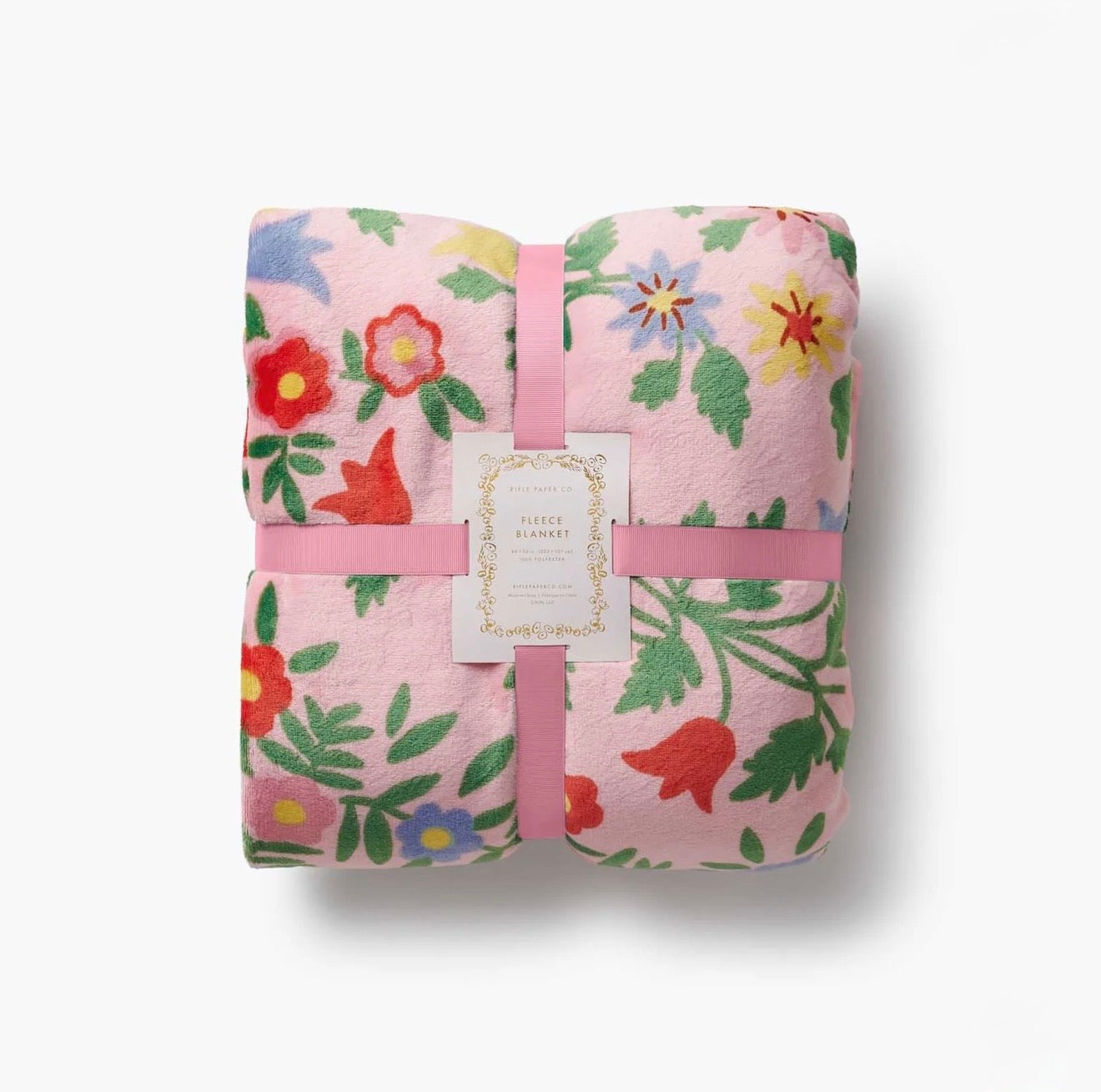 Rifle Paper Co. "Rosette" Fleece Blanket