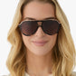 Diff Eyewear “Tosca III” Espresso Tortoise Brown Gradient Polarized Sunglasses