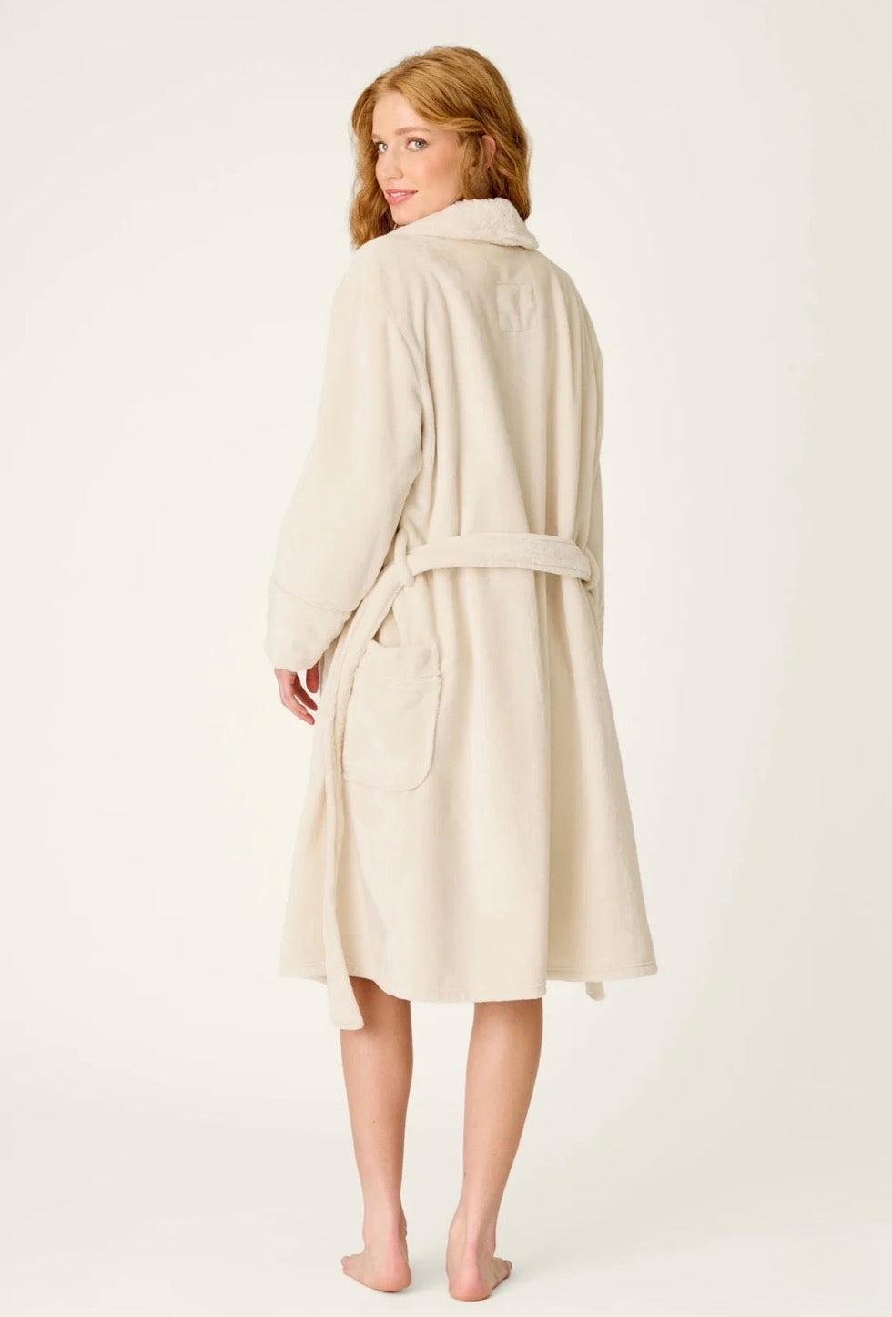PJ Salvage Luxe Plush Robe-Natural