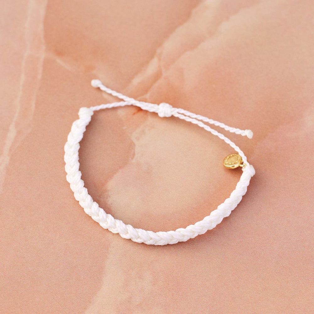 Puravida Braided Bracelet-White