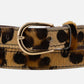 Amsterdam Heritage "Dania" Skinny Cow Hair Belt