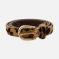 Amsterdam Heritage "Dania" Skinny Cow Hair Belt