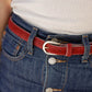 Amsterdam Heritage "Dania" Skinny Belt Red