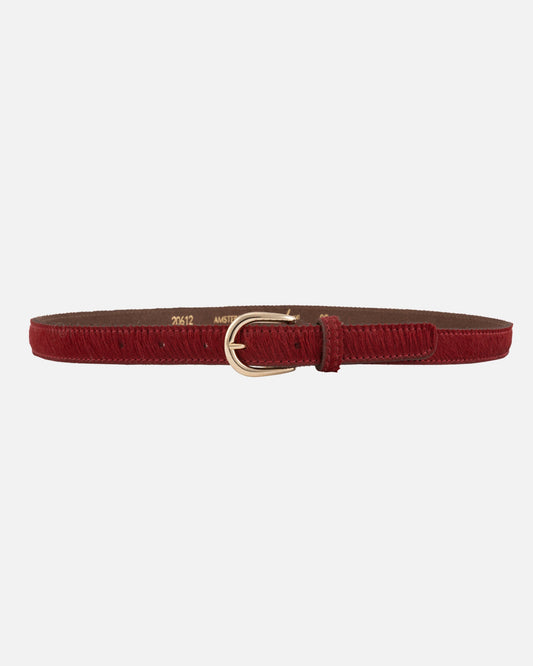 Amsterdam Heritage "Dania" Skinny Belt Red