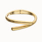 Uno de 50 "Raices" Hinged Bangle-Gold