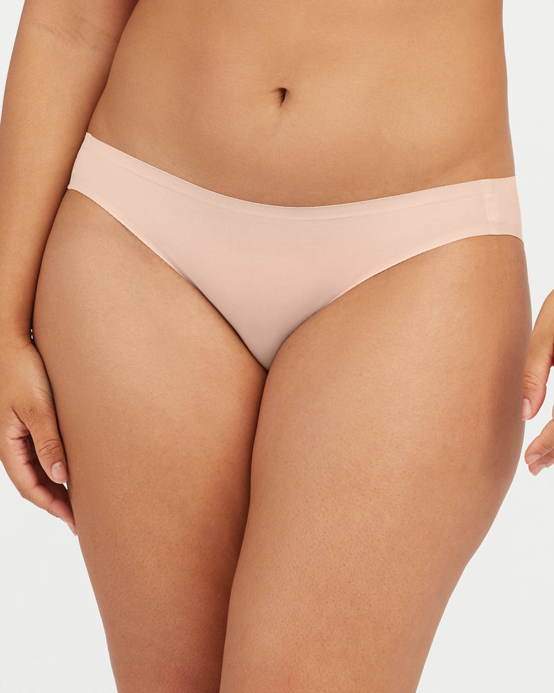 Spanx SPANXsmooth® Fit-To-You Bikini 3-Pack Box - Very Black/Toasted Oatmeal/Vintage Rose - One Size