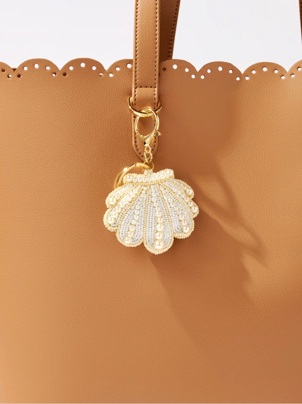 Shiraleah "Shell” Beaded Charm/Key Ring