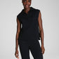 Spanx AirPique Sleeveless Half Zip - Very Black