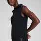 Spanx AirPique Sleeveless Half Zip - Very Black