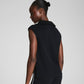 Spanx AirPique Sleeveless Half Zip - Very Black