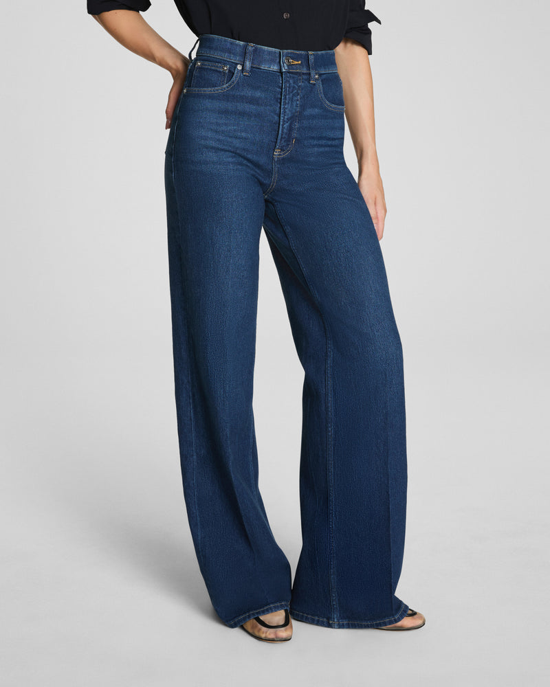 Spanx SPANXshape® Authentic 360 Wide Leg Jeans-Adriatic Blue