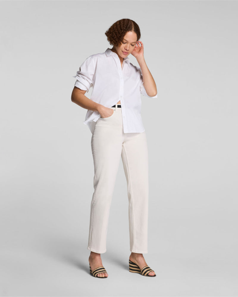 Spanx SPANXshape™ Authentic 360 90s Straight Leg Jeans-Alabaster