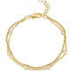 LeMel “Blaire” Bezel Chain Bracelet-Gold
