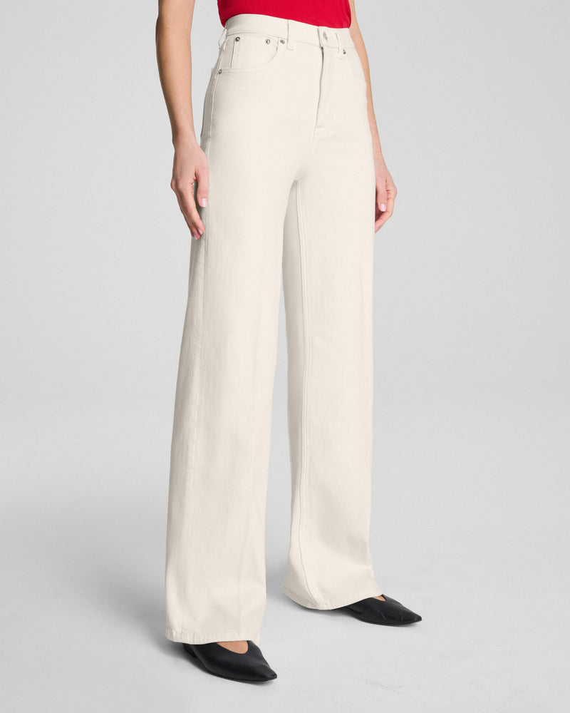Spanx SPANXshape™ Authentic 360 Wide Leg Jeans-Alabaster