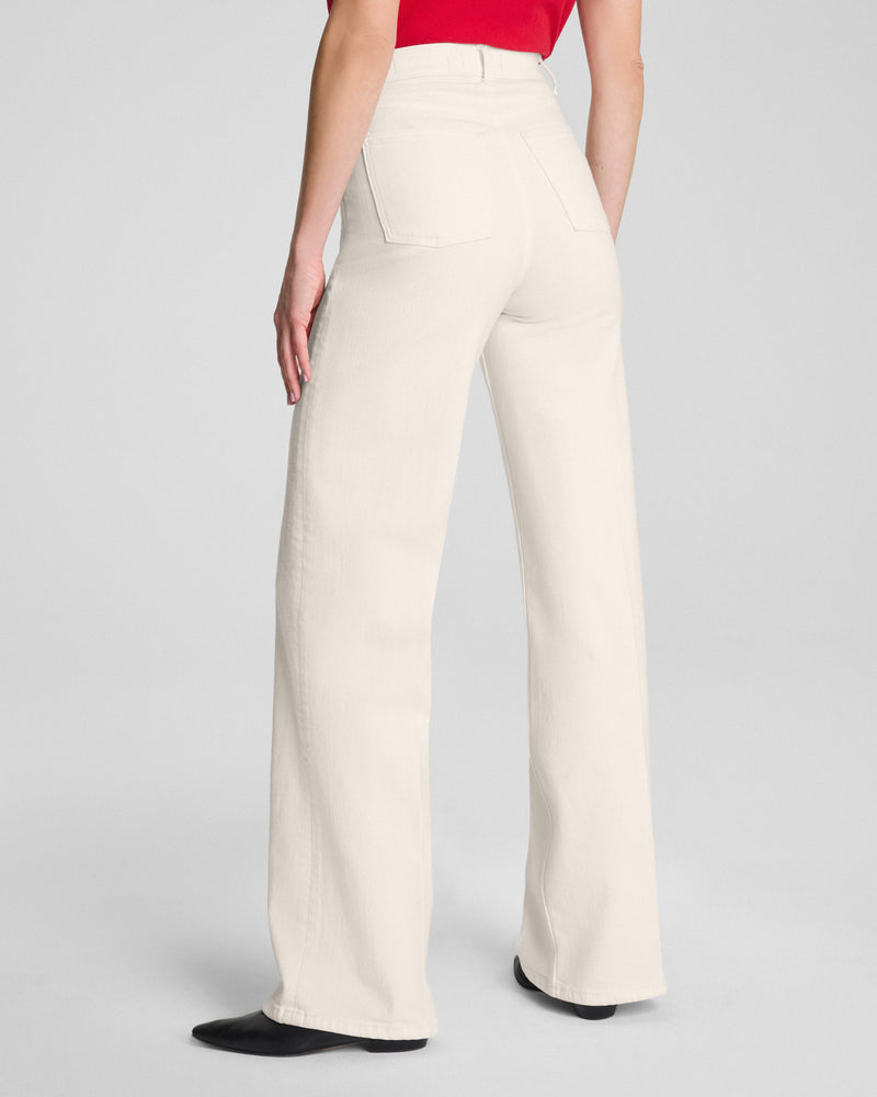 Spanx SPANXshape™ Authentic 360 Wide Leg Jeans-Alabaster