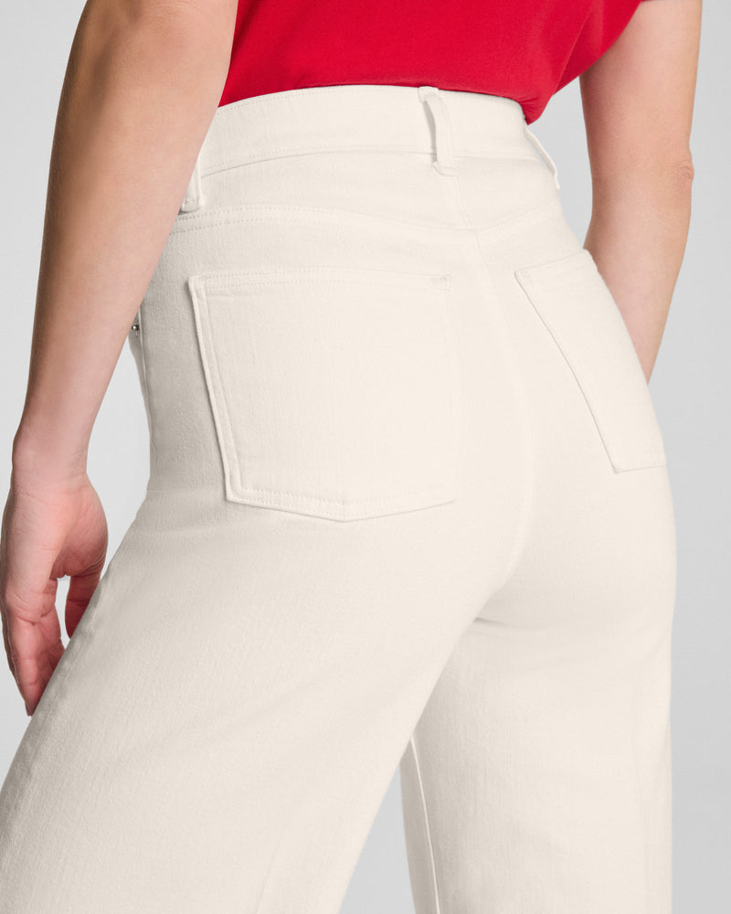 Spanx SPANXshape™ Authentic 360 Wide Leg Jeans-Alabaster