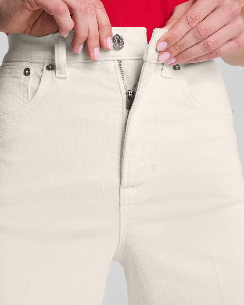 Spanx SPANXshape™ Authentic 360 Wide Leg Jeans-Alabaster