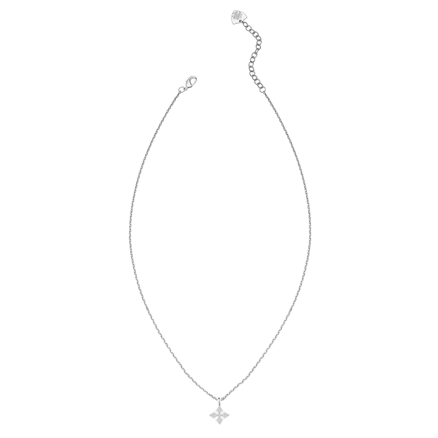 Natalie Wood Designs "Shine Bright" Cross Necklace-Silver