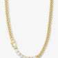 Melinda Maria “Julian Loves Diamond” Necklace Gold/White