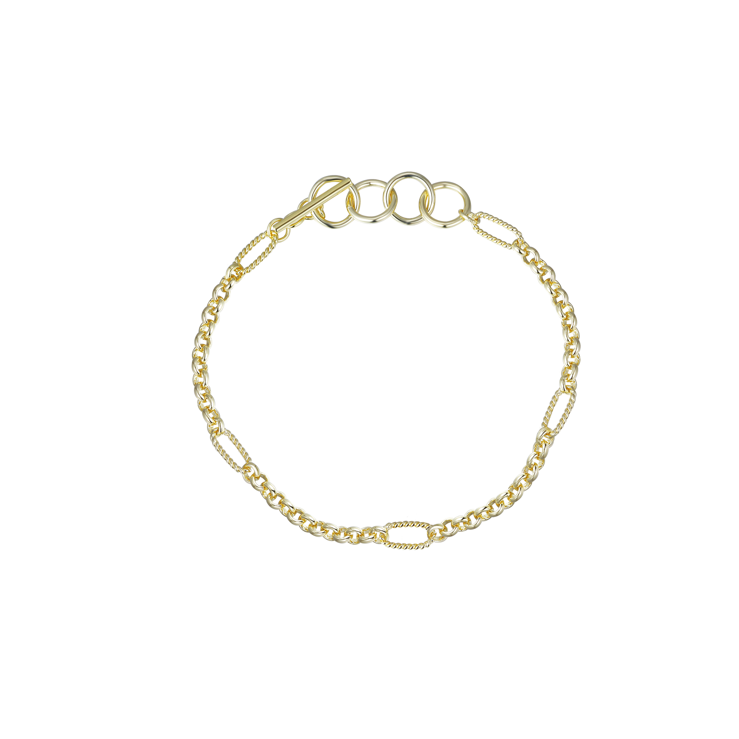Natalie Wood Designs "Eclipse" Chain Bracelet - Gold
