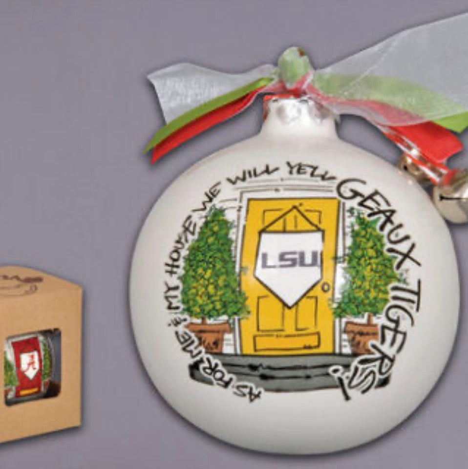 Magnolia Lane "My House" Ornament-Louisiana State University