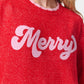 Shiraleah "Merry" Scallop Trim Sweater-Red