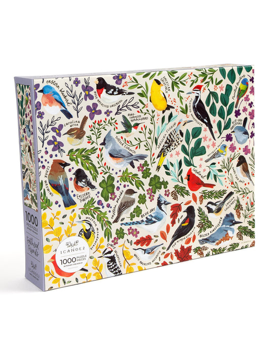 1 Canoe 2 "Feathered Friends" 1000 Piece Bird Puzzle