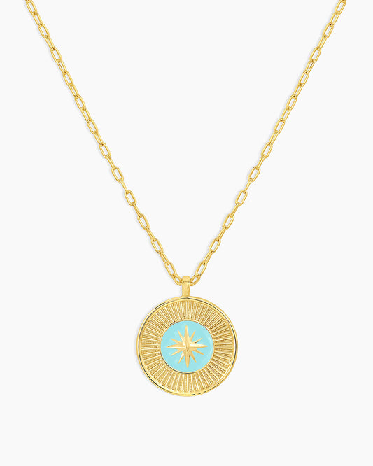 Gorjana Compass Pendant Necklace-Gold