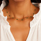 Gorjana Tatum Bead Necklace-Malachite Green