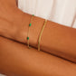 Gorjana Tatum Bracelet-Malachite Green