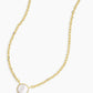 Gorjana Rose Marble Coin Necklace - Mother of Pearl